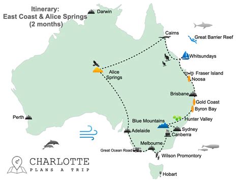 eastern australia map|Charlotte Plans a Trip » Itineraries East Coast .